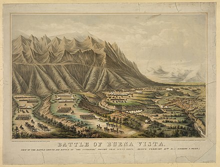 Battle of Buena Vista, taken from a sketch by Major Eaton