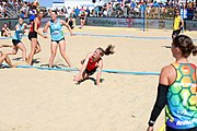 Deutsch: Deutsche Beachhandball-Meisterschaften 2022; Tag 3: 7. August 2022 – Frauen,Finale, Beach Bazis Schleissheim – Minga Turtles Ismaning 2:1 (20:26, 24:20, 8:6) English: German Beach handball Championships; Day 3: 7 August 2022 – Women Final – Beach Bazis Schleissheim Vs Minga Turtles Ismaning 2:1 (20:26, 24:20, 8:6)