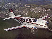 A Baron 58 similar to those flown by Air New England