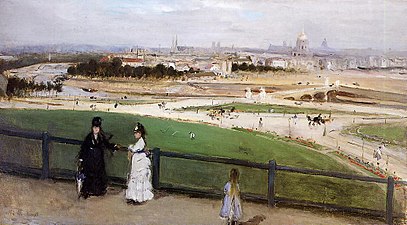 Vue de Paris des hauteurs du Trocadéro, 1872