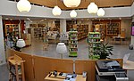 Biblioteket i Solna centrum från insidan.