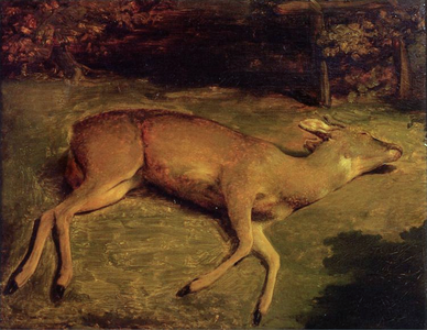 Gustave Courbet, Biche morte (Dead hind), 1857