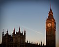 * Nomination Big Ben at sunrise. --Bep 15:46, 25 November 2016 (UTC) * Decline The lighting is good but there are a row of issues here: the very strong vignetting, the lack of sharpness, the too tight bottom crop, the missing perspective correction, sorry, not a QI to me --Poco a poco 18:09, 25 November 2016 (UTC)