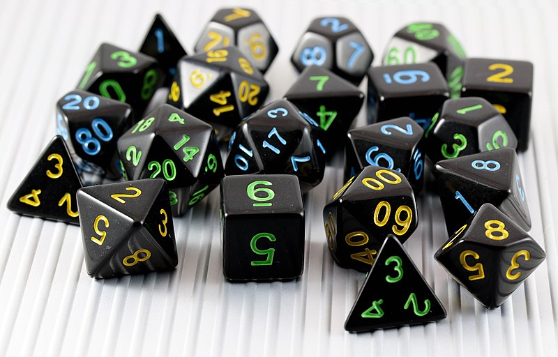 File:Black Polyhedral Game Dice.jpg