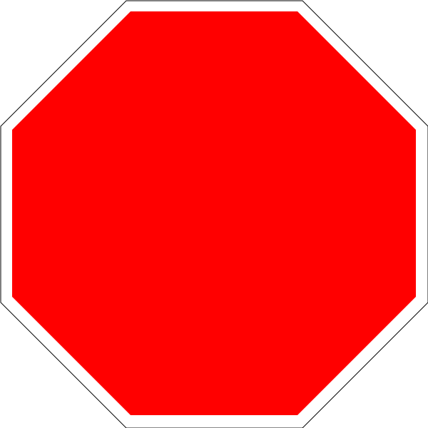 File:Blank stop sign octagon.svg