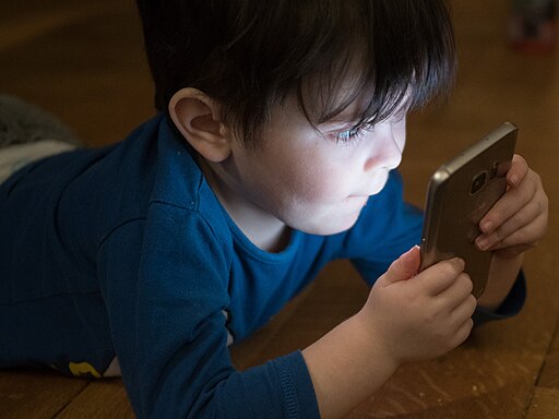 Boy with smartphone