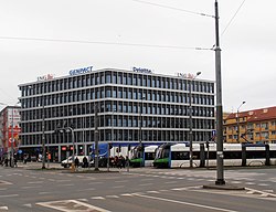 Blick auf Brama Portowa I vom Brama-Portowa-Platz