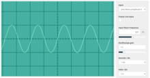 C5, an octave above middle C. The frequency is twice that of middle C (523 Hz). C5 523 Hz oscillogram.png