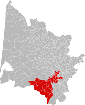 Localisation de Communauté de communesdu Sud Gironde