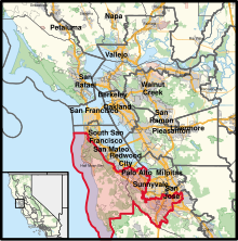 Description de l'image California's 16th congressional district (since 2023).svg.