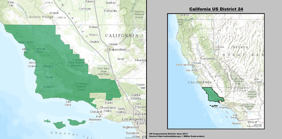 Californias 24th Congressional District Alchetron The Free Social Encyclopedia 4064