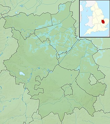 Location map Cambridgeshire