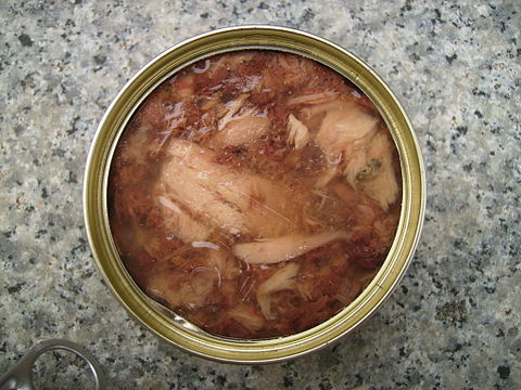 Canned cat food in jelly