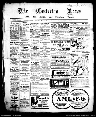 <i>Casterton News</i> Australian newspaper