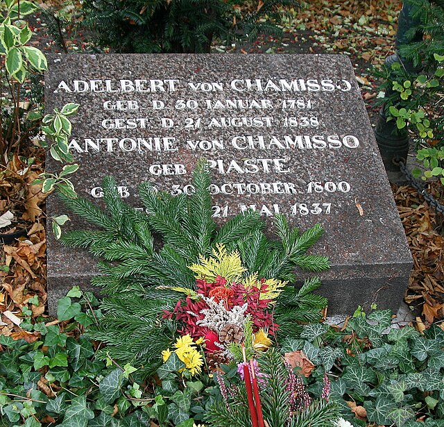 Chamisso's tomb in Berlin