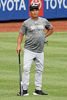 Charlie Montoyo during warmups, July 19, 2023 (cropped).jpg