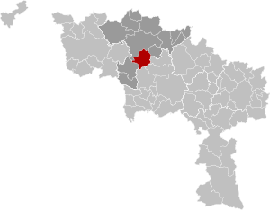 Chièvres Hainaut Belgium Map.svg