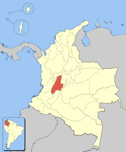 Dipartimento di Tolima - Localizzazione