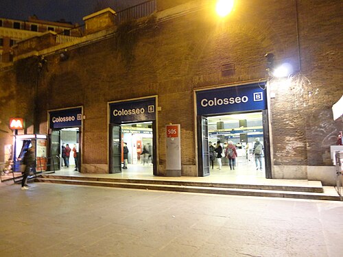 Colosseo Metro B Station