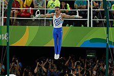 Competitions in gymnastics at the Olympics 2016. Discipline - rings. 01.jpg