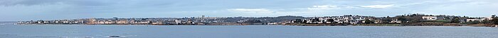 Vue panoramique de Concarneau depuis le Cabellou.