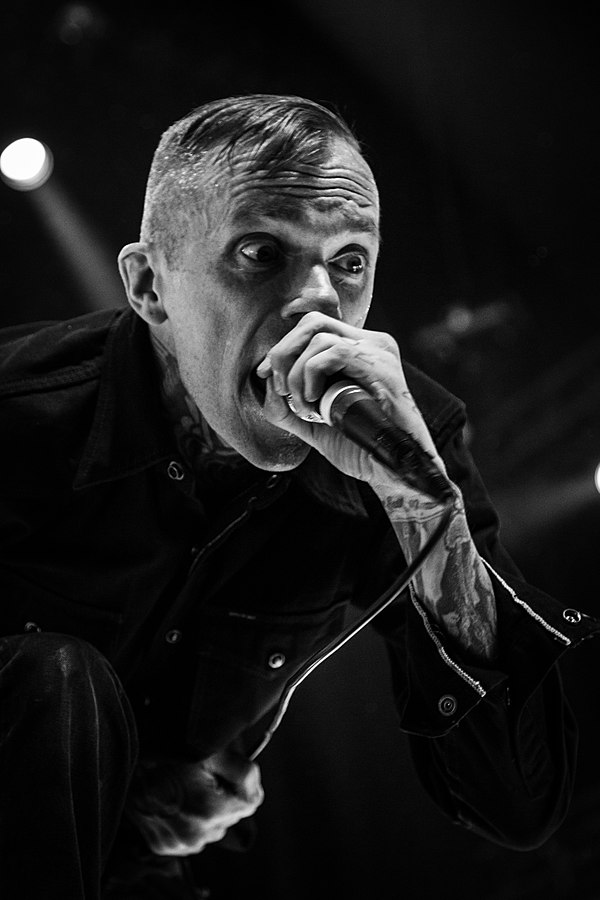 Jacob Bannon performing in 2018