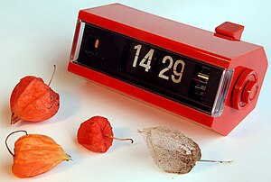 Copal japan 1970s Alarm flip number electric clock.jpg