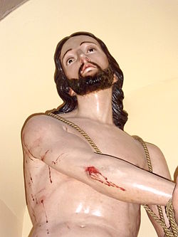 El Santísimo Cristo Atado a la Columna es obra del insigne imaginero canario José Luján Pérez, que se encuentra en la Iglesia Matriz de Santa María de Guía.