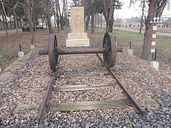 Vasúti emlékhely Csepreg Tömörd felőli határában
