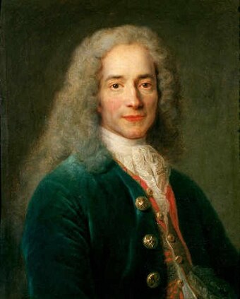 Voltaire at age 24, portrayed by Nicolas de Largillière
