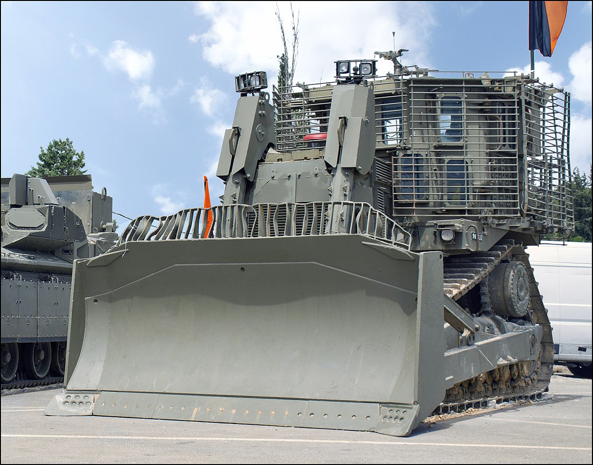 Combat engineering. IDF Caterpillar d9.