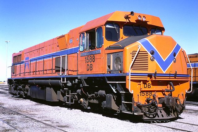 DB1588 Forrestfield, 1986, in the orange & blue livery