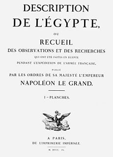 <i>Description de lÉgypte</i> 19th century book series
