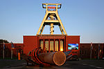 28. Platz: Deutsches Bergbau-Museum in Bochum mit dem Fördergerüst und der Skulptur Base Metal Fotograf: Maschinenjunge