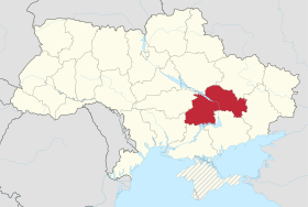 ドニプロペトロウシク州の位置