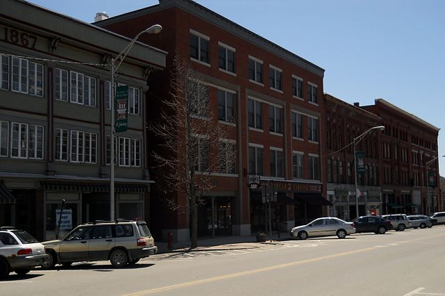 Railroad Street in downtown St. Johnsbury in 2011