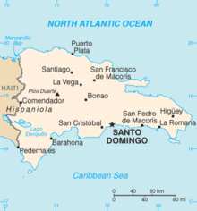Dominik Cumhuriyeti Piskoposluğu tüm ülkeyi kapsar.