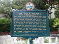 Dr. Peck House historical marker