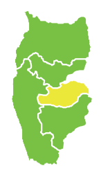 Mapa dystryktu Duraykish w gubernatorstwie Tartus