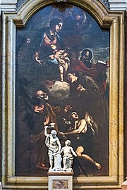 Vierge à l'enfant, Pierre, Antoine de Padoue et Paul cathédrale de Vérone