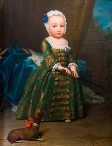 Portrait of Charles Felix as a child, by Giuseppe Dupra, c. 1765-67 Dupra, Giuseppe - Charles Felix of Sardinia - Stupinigi.png