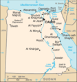 Map of Egypt from the CIA World Factbook, 2004.