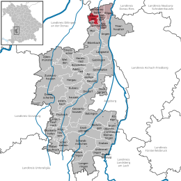Ehingen - Localizazion