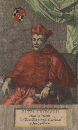 <span class="mw-page-title-main">Eitel Frederick von Hohenzollern-Sigmaringen</span> Catholic cardinal (1582–1625)