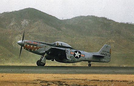 A 12th FBS North American F-51D-25-NA Mustang s/n 44-84602 in Korea F-51D 18th FBG Korea.jpg