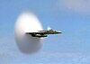 FA-18 Hornet breaking sound barrier (7 July 1999).jpg