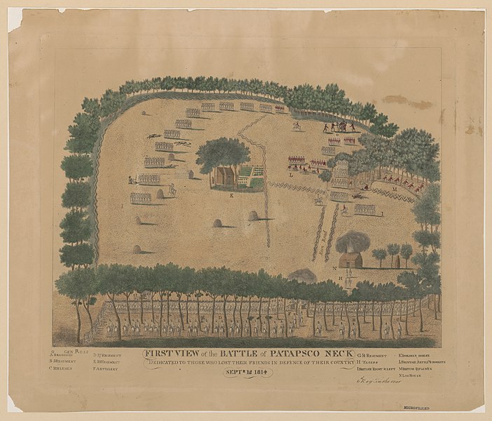 File:First view of the battle of Patapsco Neck dedicated to those who lost their friends in defence of their country, Septr. 12, 1814 LCCN2012645360.jpg