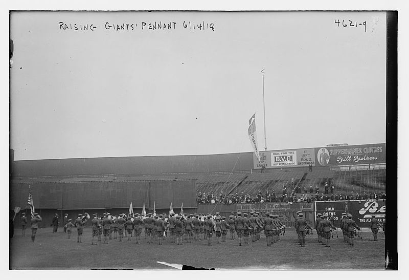 File:Flag Day game at the Polo Grounds, Giants vs. Cubs on June 14, 1918.jpg