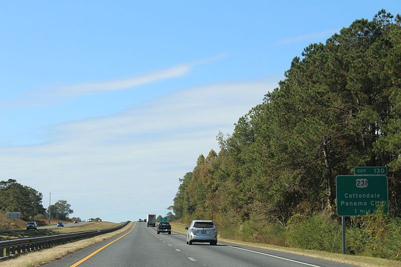 File:Florida I10wb Exit 130 1 mile.jpg