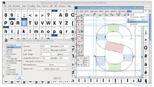 FontForge é um aplicativo de código aberto para o desenho de fontes digitais.